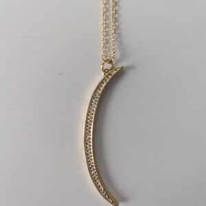 Gold Crescent Necklace